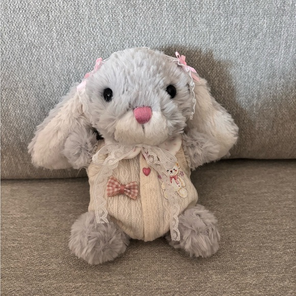 Jellycat brand new yummy silver bunny with dress - Picture 1 of 4